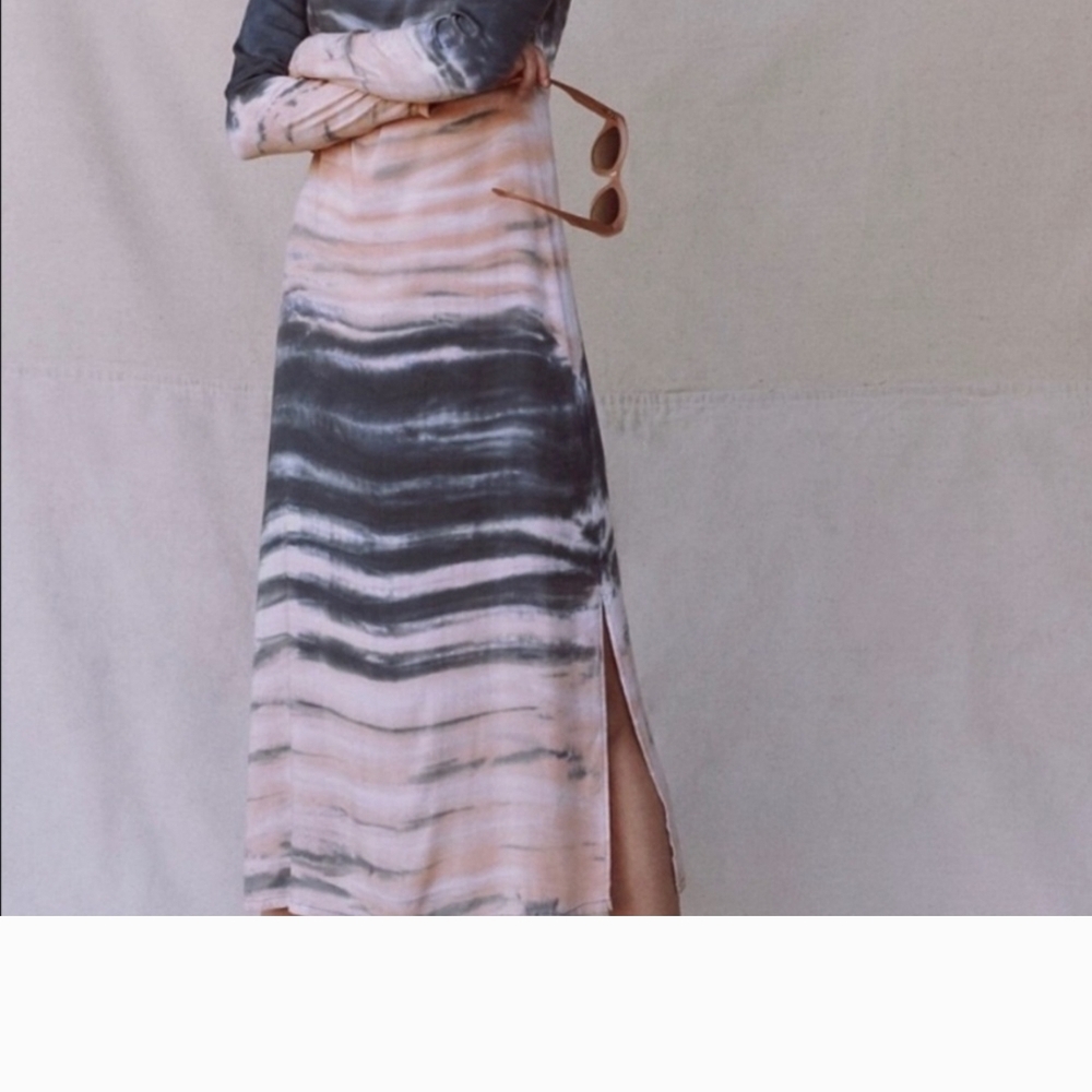 Anthropologie Long Sleeve Tie-Dye Dress - Picture 2 of 4